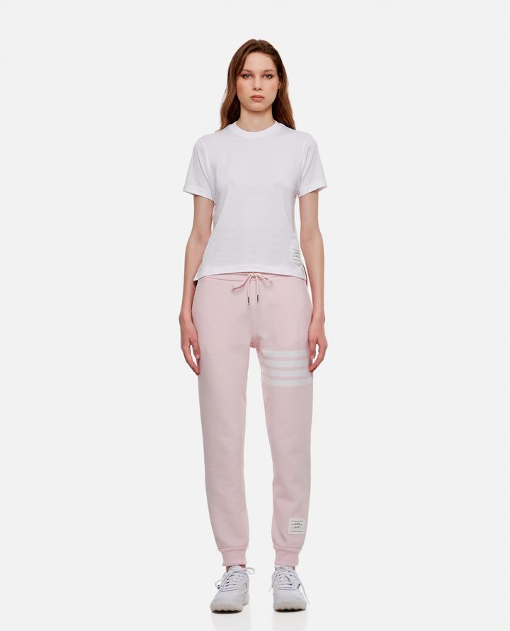 Biffi PANTALONI SUDATORI A RIB OTTOMANO ROSA CHIARO 4-BAR Hotsell