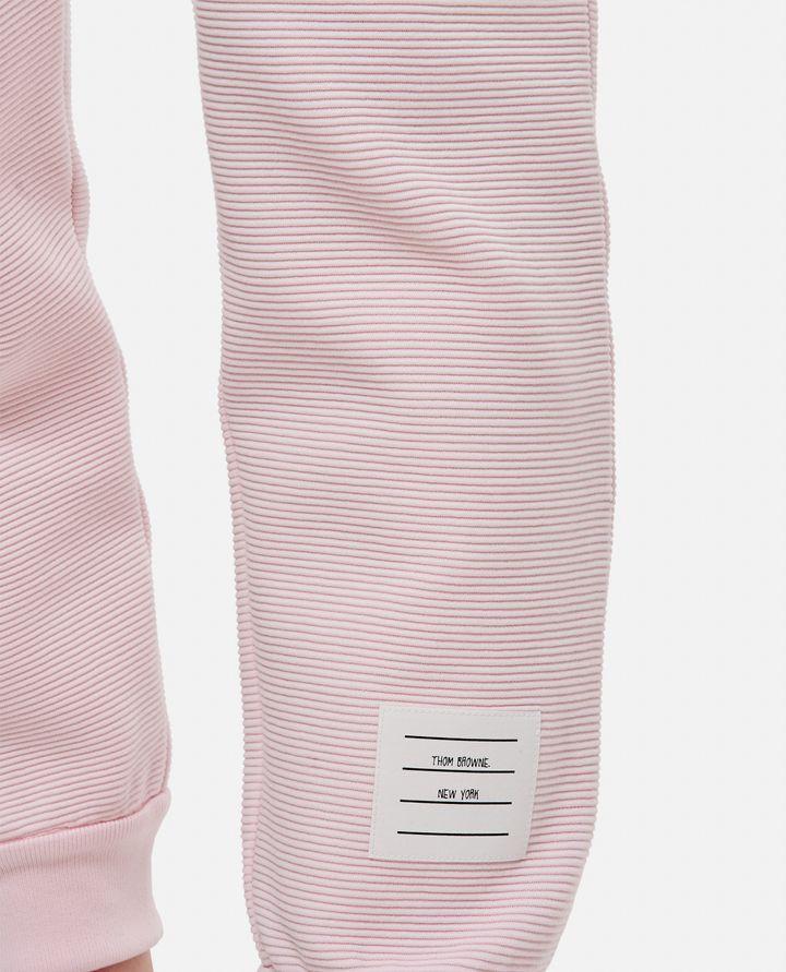 Biffi PANTALONI SUDATORI A RIB OTTOMANO ROSA CHIARO 4-BAR Hotsell