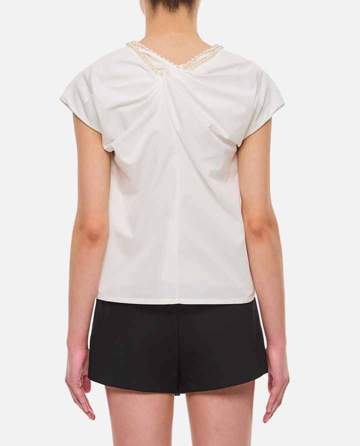 Biffi BLUSA SCOLLO PERLE Moda