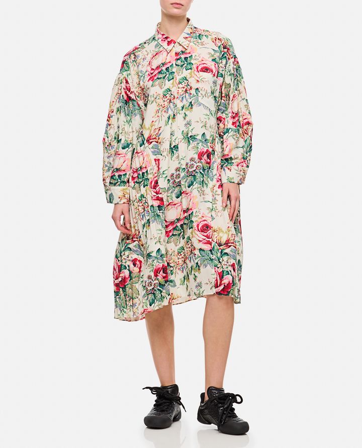 Biffi FLOWER PATTERN PRINTED SHIRT DRESS Vendita Calda
