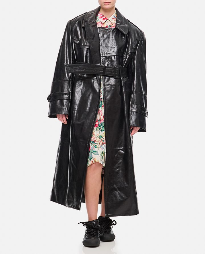 Biffi ALFEO TRENCH IN PELLE In Saldo