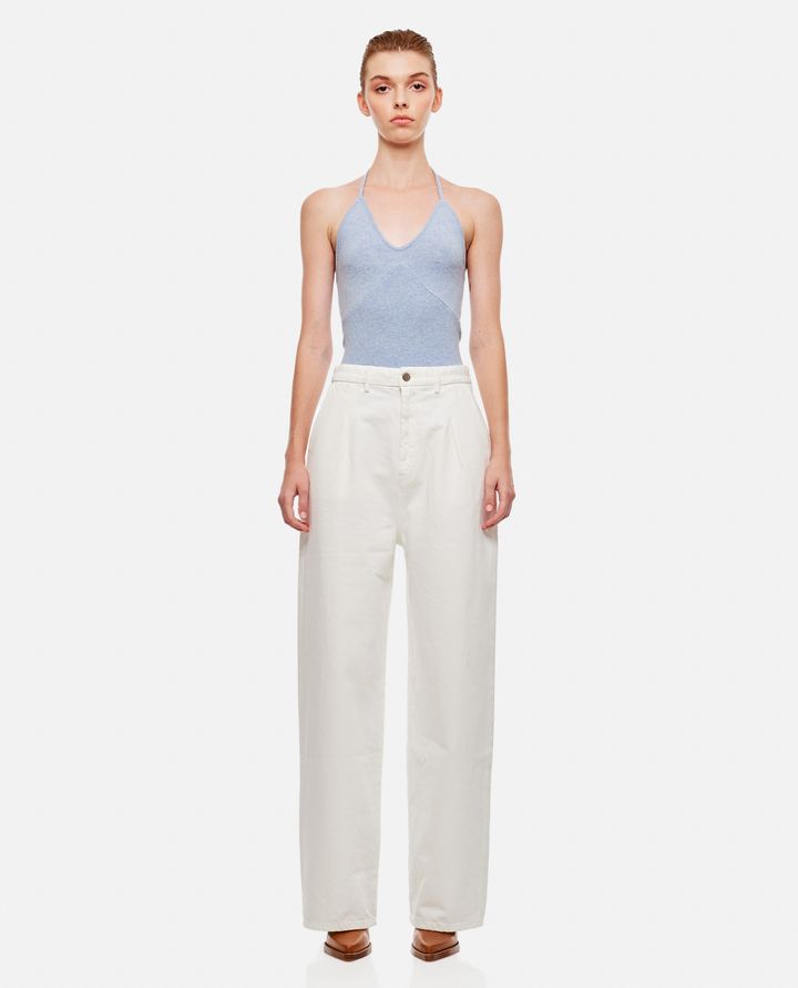 Biffi PANTALONI IN DENIM A GAMBA LARGA Offerta