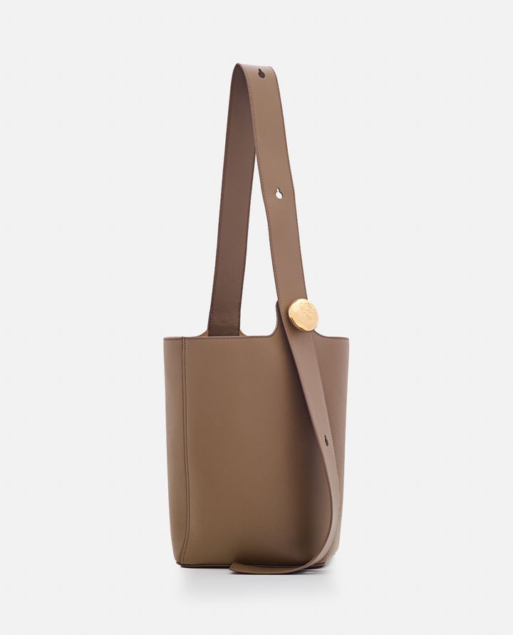 Biffi PEBBLE BUCKET MEDIO IN PELLE In Saldo