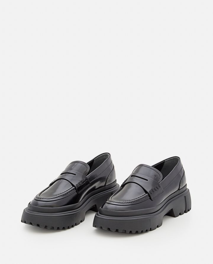 Biffi MOCASSINI CHUNKY IN PELLE SPAZZOLATA H629 2025