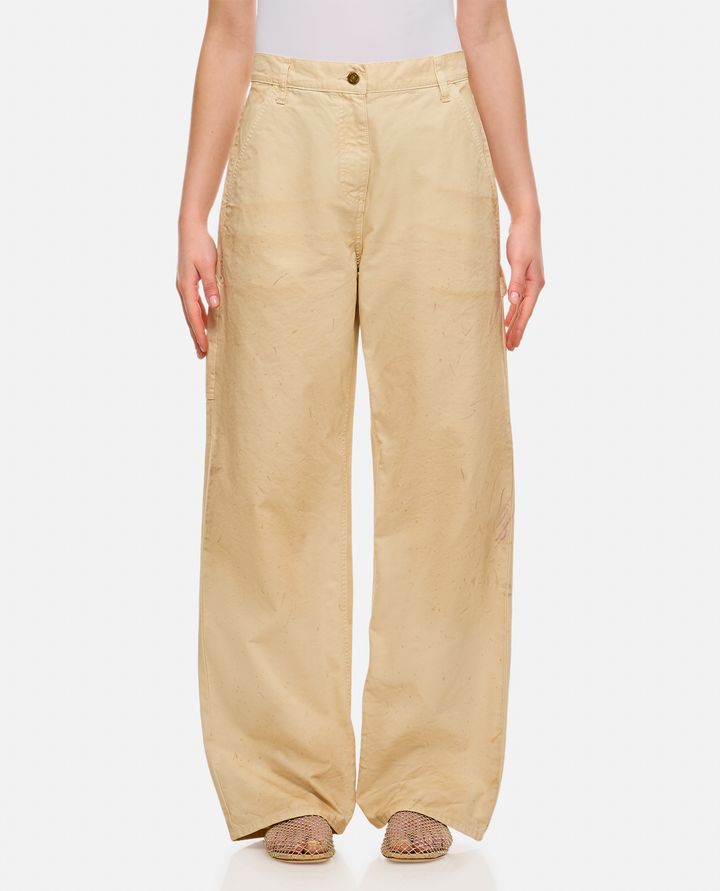 Biffi PANTALONI IN COTONE AMPI CON MACCHIE