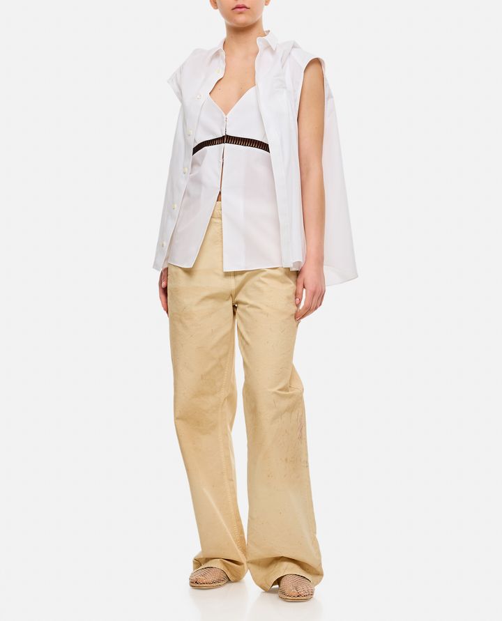 Biffi PANTALONI IN COTONE AMPI CON MACCHIE In Linea