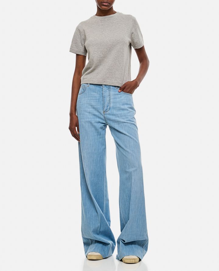 Biffi PANTALONI IN DENIM LEGGERI A GAMBA LARGA Qualità Garantita