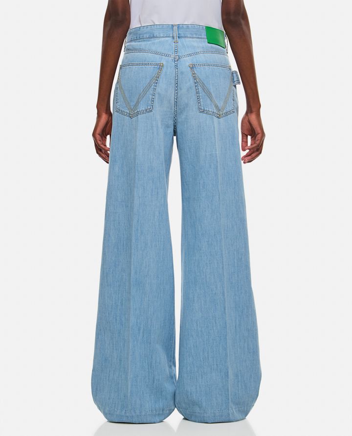 Biffi PANTALONI IN DENIM LEGGERI A GAMBA LARGA Qualità Garantita