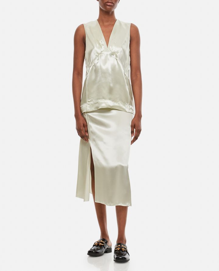Biffi FLUID SATIN MIDI SKIRT Spedizione Gratuita
