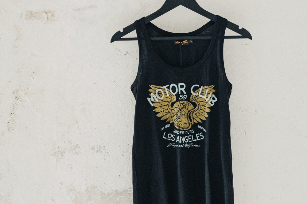 Rude Riders Canotta Donna Motor Brigade Nera Negozi Online