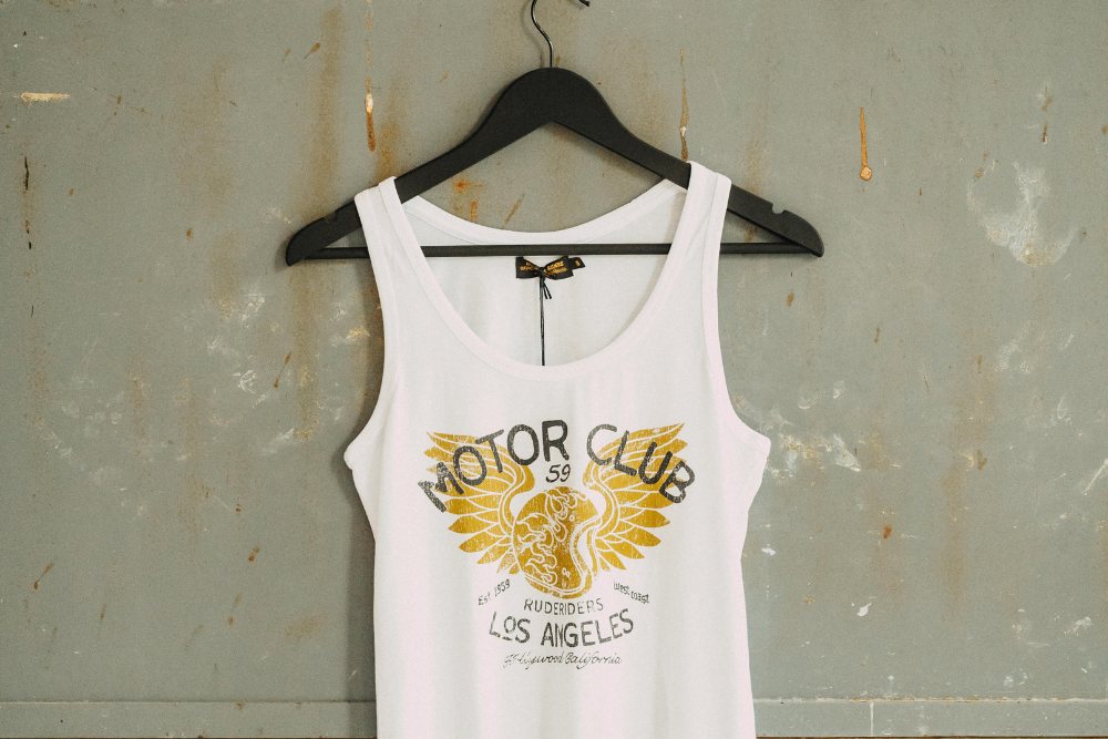Rude Riders Canotta Donna Motor Brigade Bianca Acquista Ora