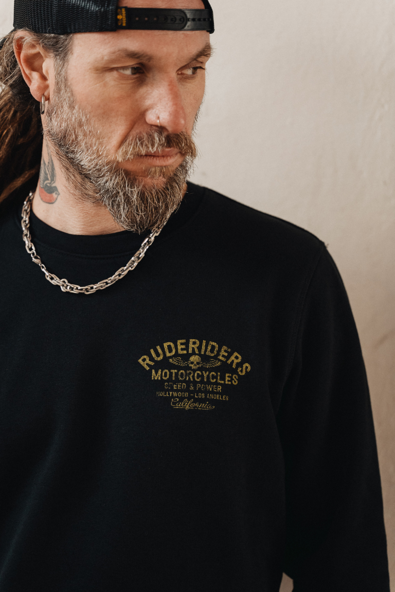 Rude Riders Felpa Unisex Ruderiders Consegna Veloce