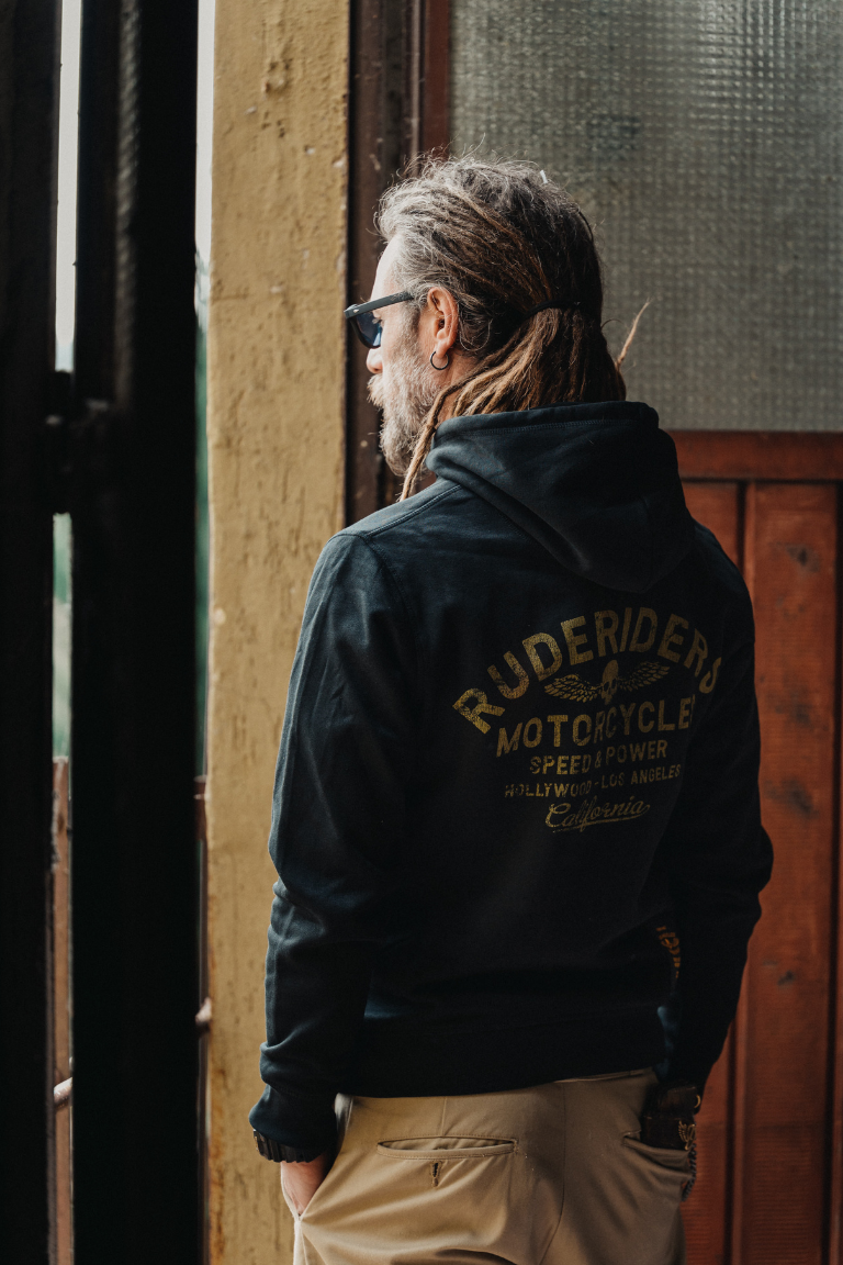 Rude Riders Felpa Unisex Cappuccio Ruderiders Promozione Limitata