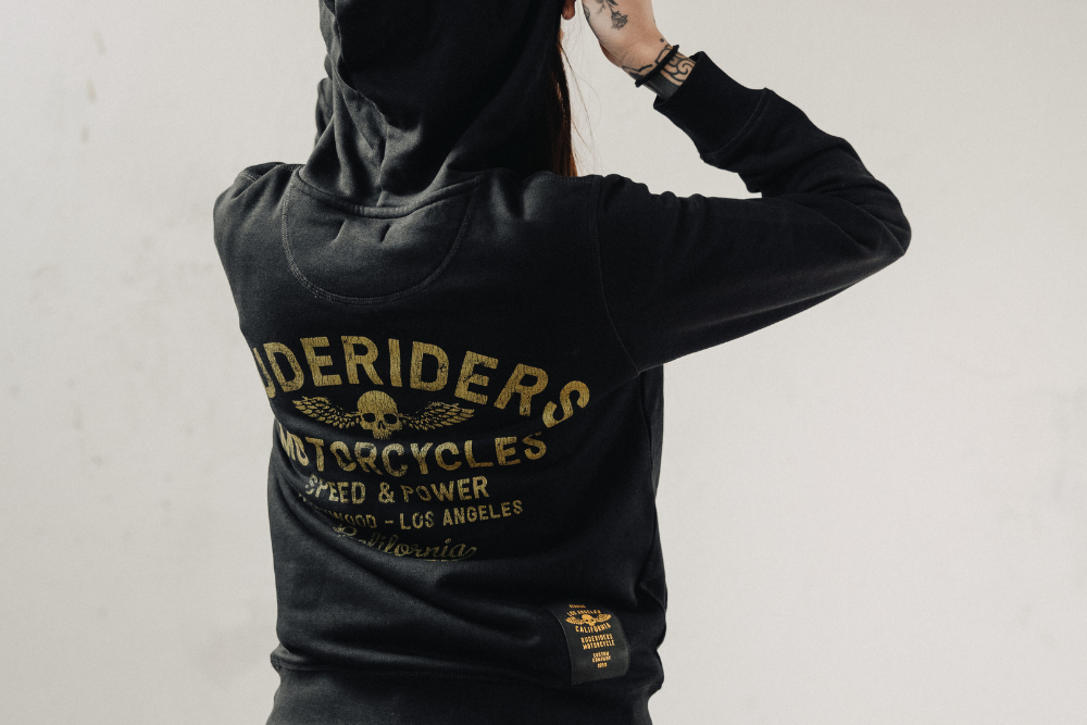 Rude Riders Felpa Unisex Cappuccio Ruderiders Promozione Limitata