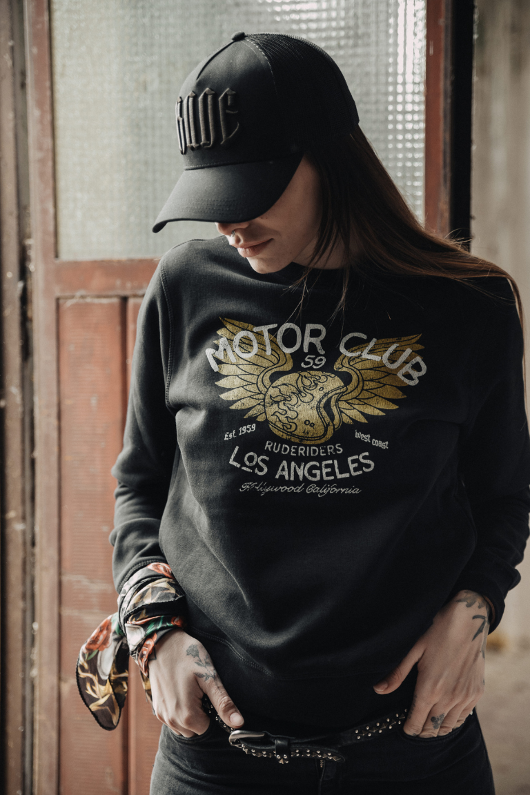 Rude Riders Felpa Donna Motor Brigade Affare Del Giorno