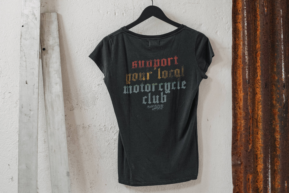 Rude Riders T-Shirt Donna Support Presa
