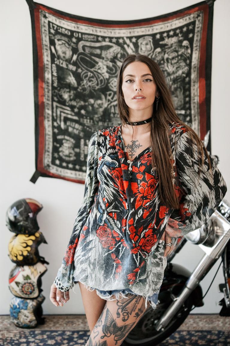 Rude Riders Shirt Donna Roses Fino Al -60%