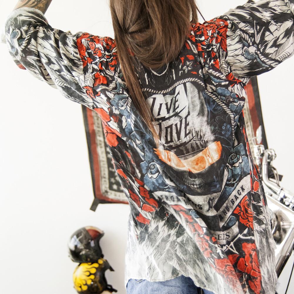 Rude Riders Shirt Donna Roses Fino Al -60%