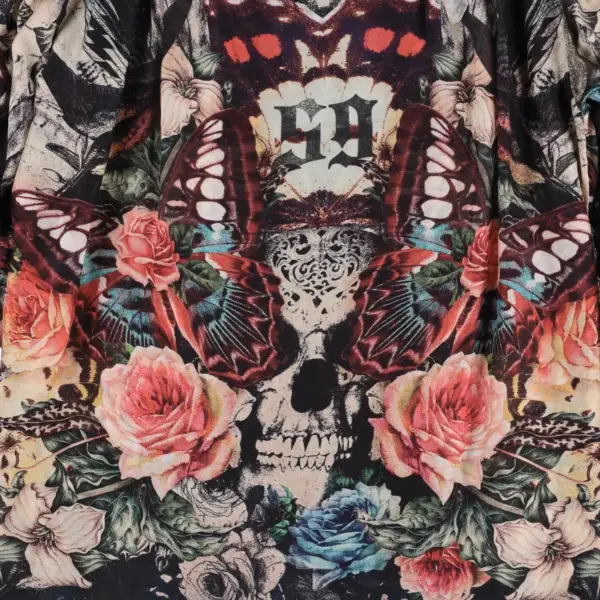Rude Riders Shirt Donna Skull & Roses Shopping Online