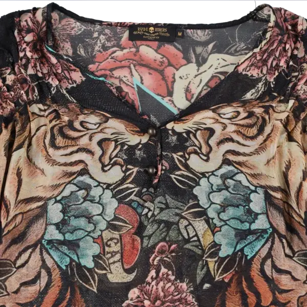 Rude Riders Shirt Donna Tiger Affare Del Giorno
