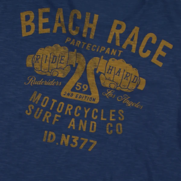 Rude Riders T-Shirt Uomo Beach Race Limited Ed Novità
