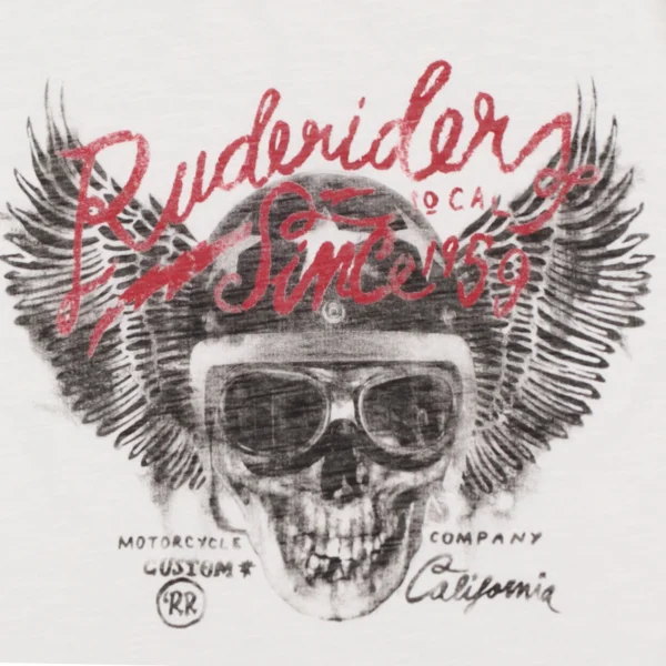 Rude Riders T-Shirt Uomo Skull Helmet Limited Ed Sconto