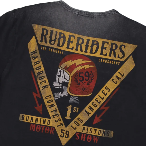 Rude Riders T-Shirt Uomo Hard Rock Limited Ed Economico