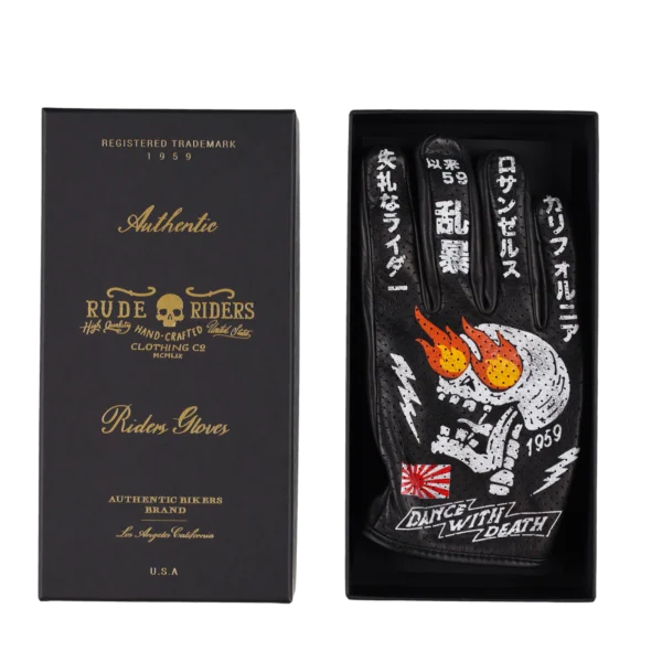 Rude Riders Guanti moto in pelle Yokohama Offerte