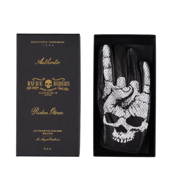 Rude Riders Guanti moto in pelle Rock Hotsell