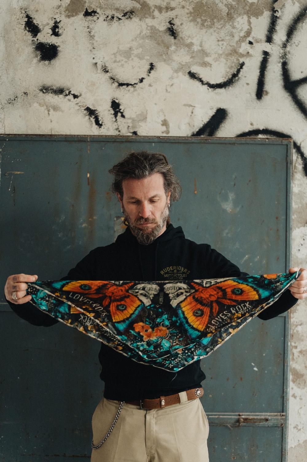 Rude Riders Bandana Butterfly Sottocosto