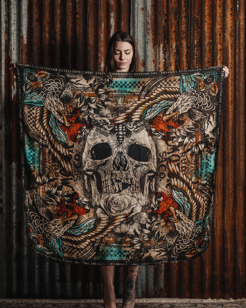 Rude Riders Foulard Skull & Eagle Vendite Flash
