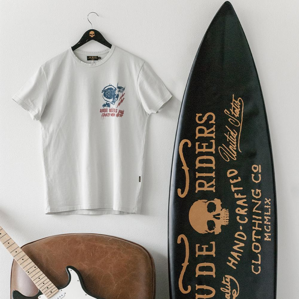 Rude Riders T-Shirt Uomo Crazy Boy Nuova