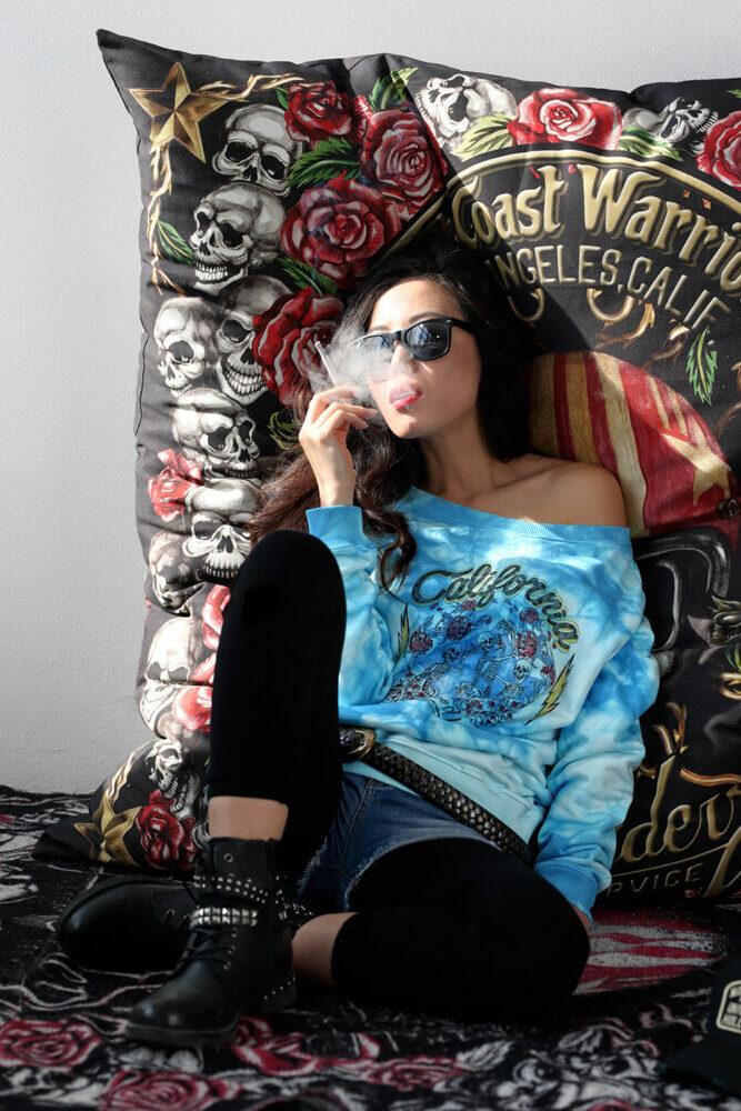 Rude Riders Felpa Donna California In Linea