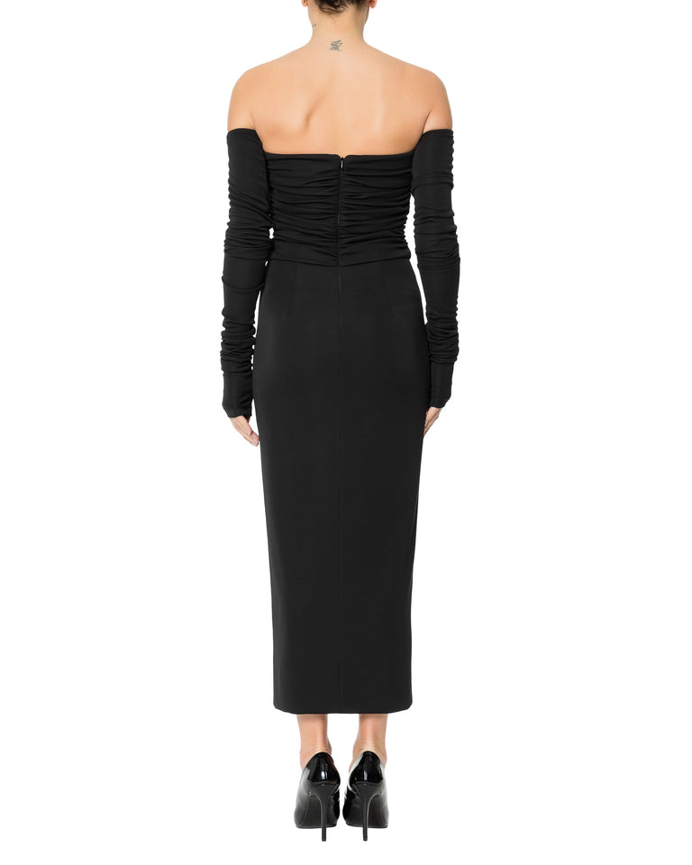 Rrue Bisquit ARRICCIATO MANICOTTI JERSEY In Linea