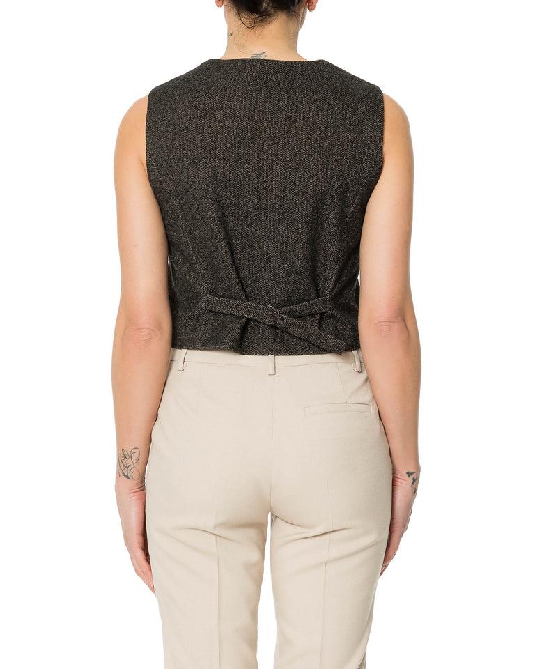 Rrue Bisquit GILET TWEED Esporta salva