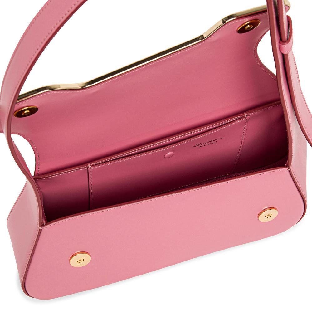 Santoni Borsa ThePluto in pelle rosa Qualità