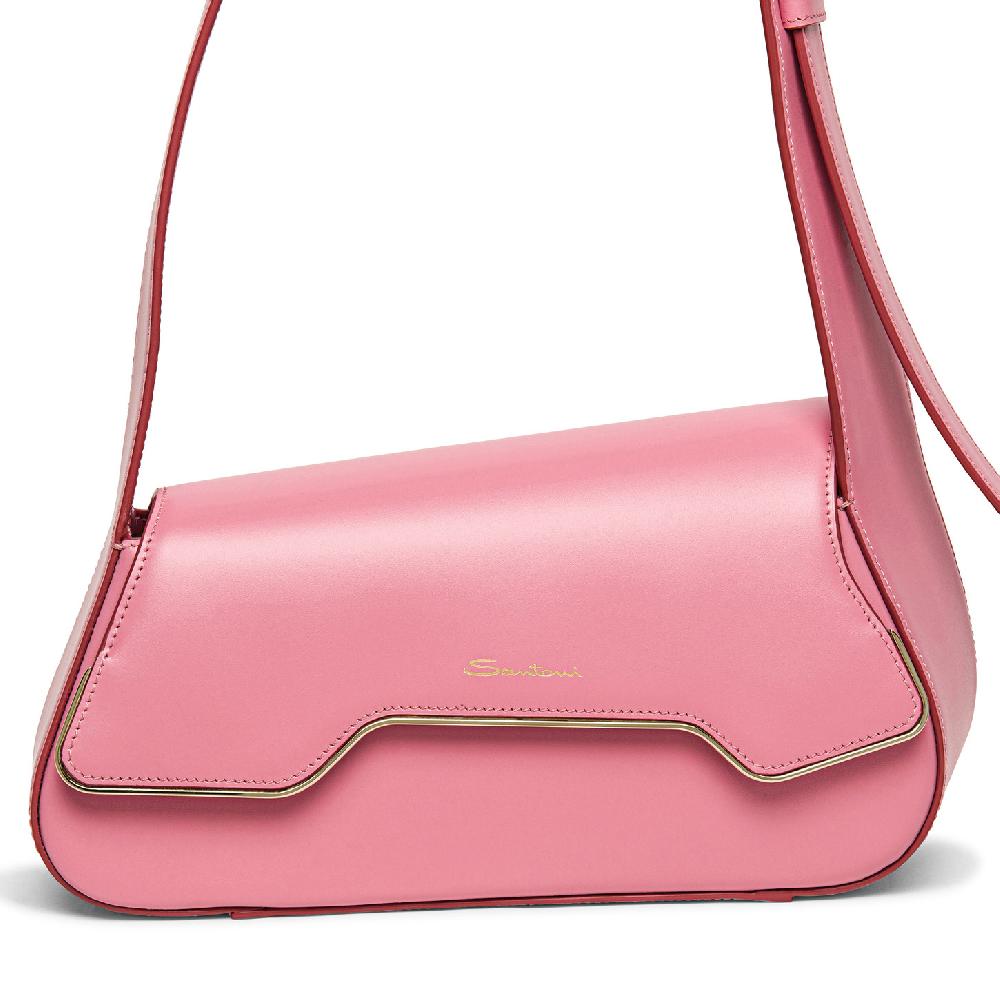 Santoni Borsa ThePluto in pelle rosa Qualità