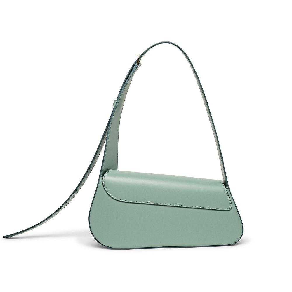 Santoni Borsa ThePluto in pelle verde acqua Negozi Online