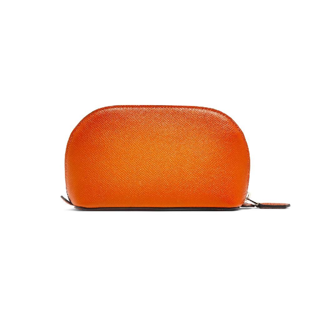Santoni Pouch in Saffiano arancione Fino Al -60%