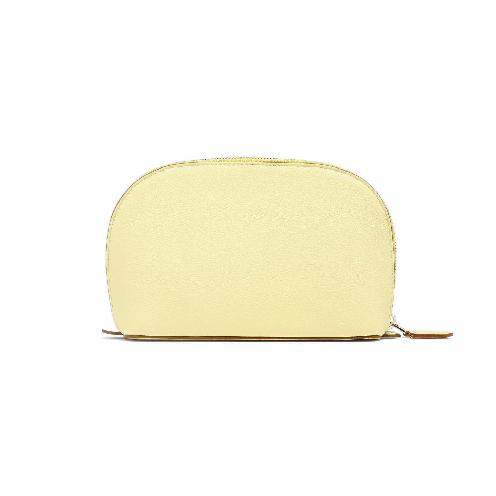 Santoni Pouch in pelle bottalata gialla Shopping Online
