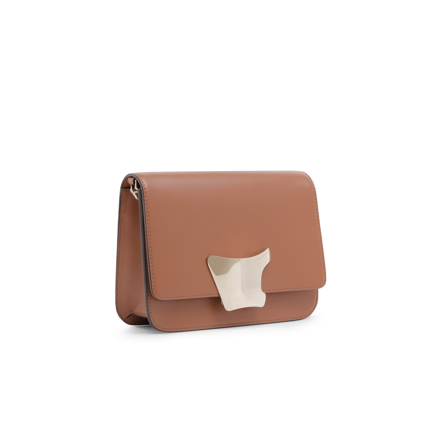 Santoni Borsa a tracolla in pelle marrone Offerta