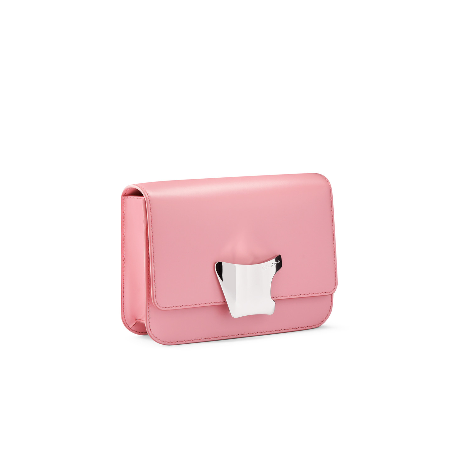 Santoni Borsa a tracolla in pelle rosa Saldi Di Fabbrica