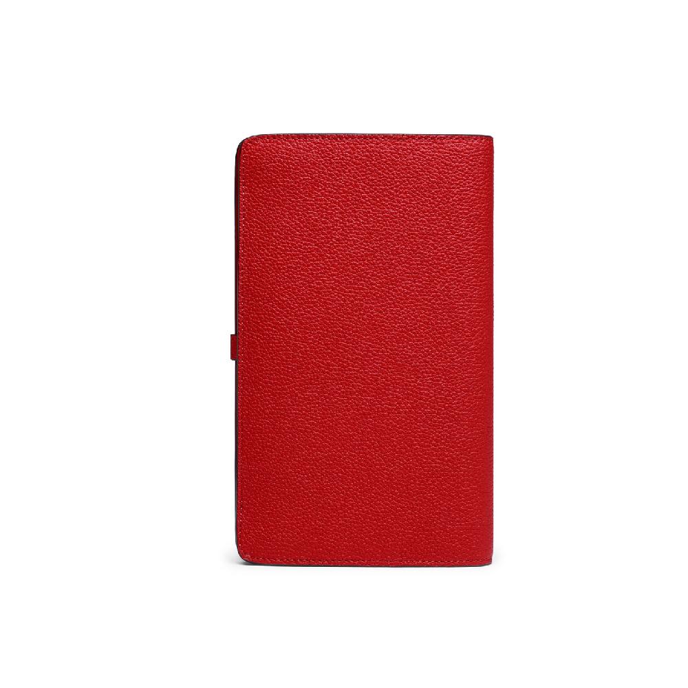 Santoni Porta documenti in pelle rossa In Vendita