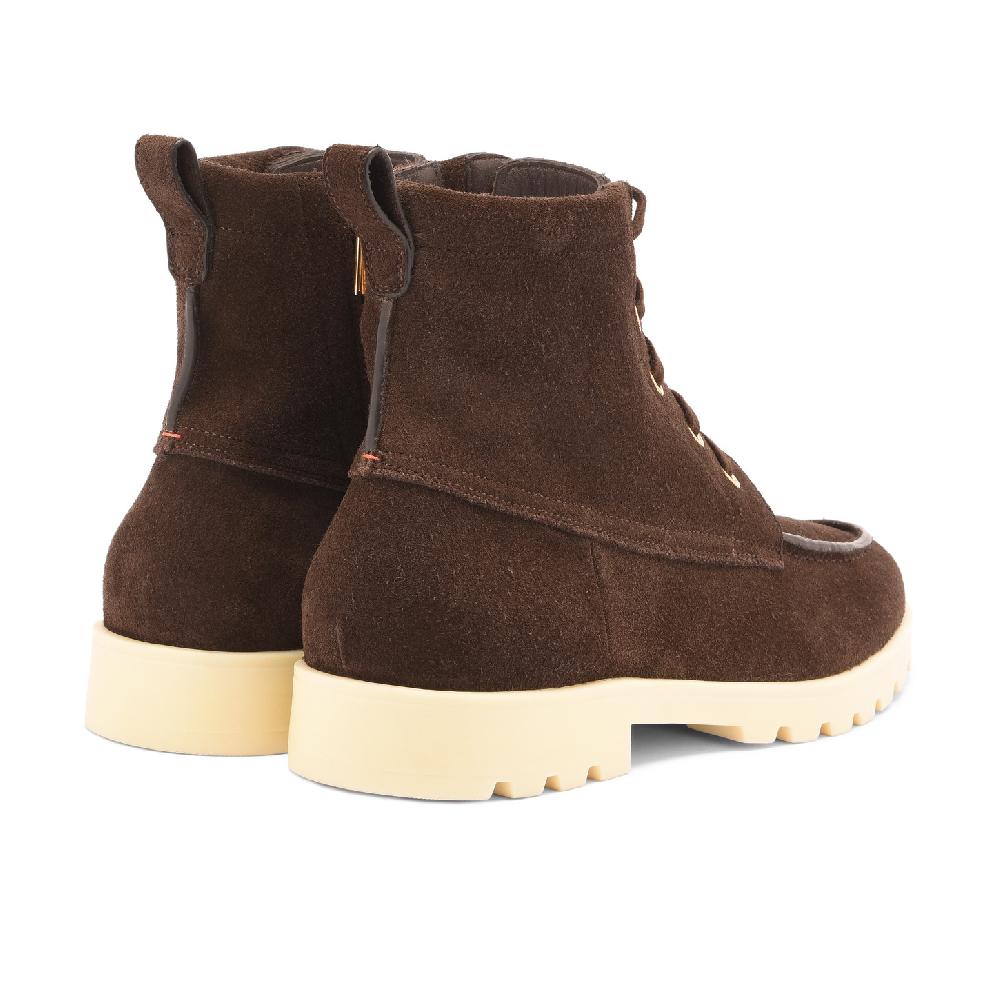 Santoni Stivaletto da donna in suede testa di moro Saldi Di Fabbrica