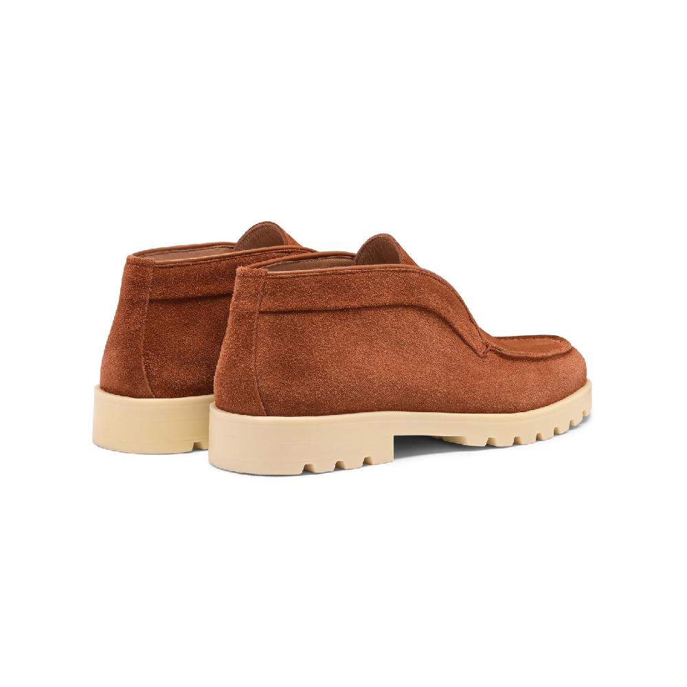Santoni Stivaletto desert da donna in suede arancione In Saldo