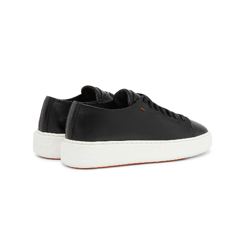 Santoni Sneaker da donna in pelle nera Promozione