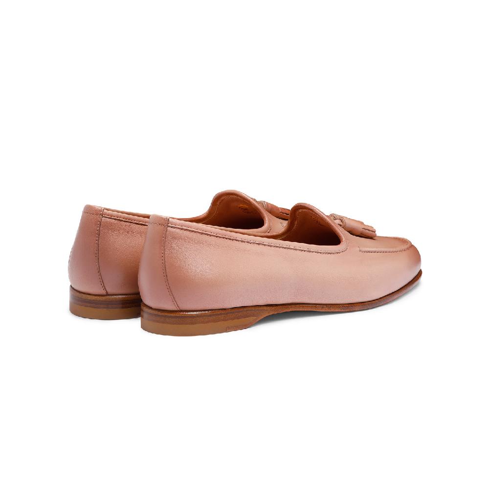 Santoni Mocassino Andrea con nappe da donna in pelle rosa Negozi Online