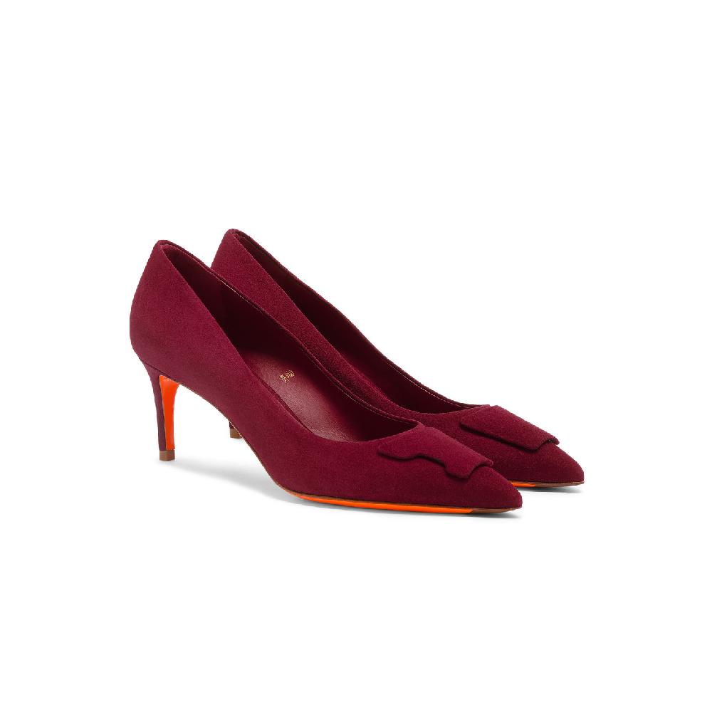 Santoni Décolletés tacco medio Santoni Sibille da donna in suede bordeaux Convenienza