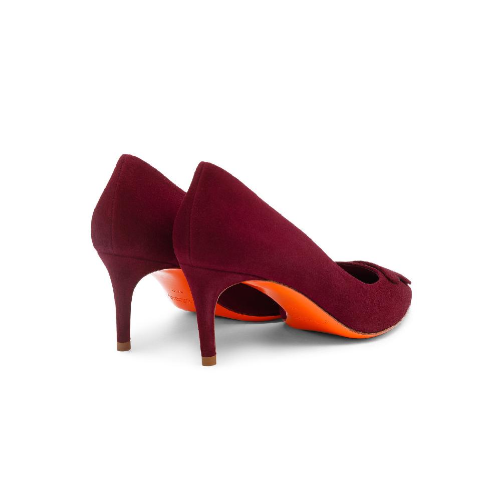 Santoni Décolletés tacco medio Santoni Sibille da donna in suede bordeaux Convenienza