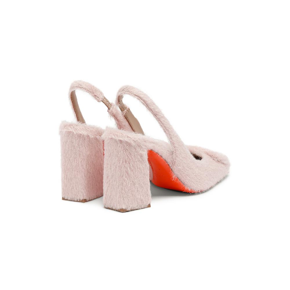 Santoni Décolletés tacco alto da donna in lana rosa Vendite Flash